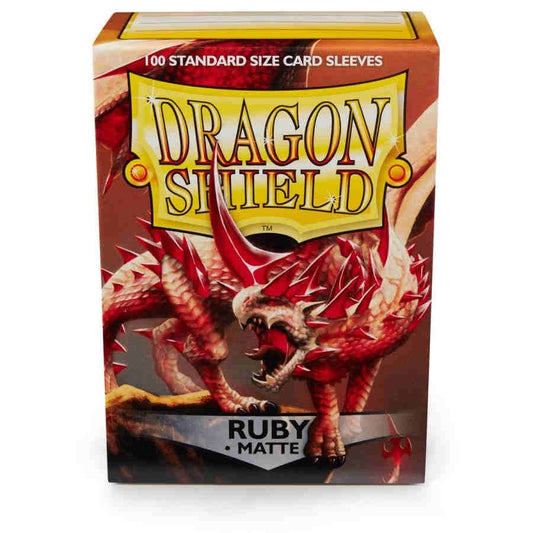 DRAGON SHIELD SLEEVES: MATTE RUBY (BOX OF 100)