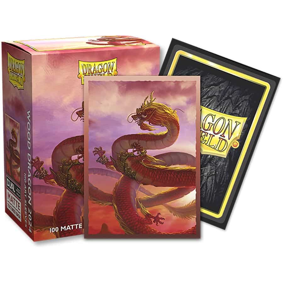 DRAGON SHIELD SLEEVES: DUAL MATTE ART: CHINESE NEW YEAR 2024: YEAR OF THE WOOD DRAGON