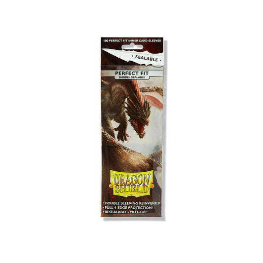 DRAGON SHIELDS - PERFECT FIT SEALABLE 100CT PACK - SMOKE