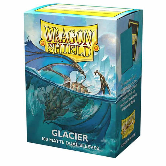 DRAGON SHIELD DUAL SLEEVES: MATTE GLACIER (BOX OF 100)