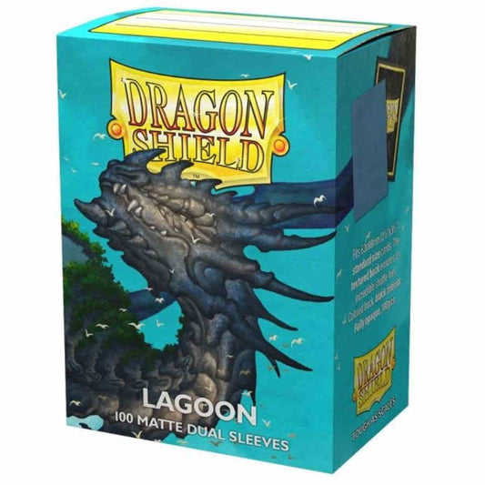 DRAGON SHIELD DUAL SLEEVES: MATTE LAGOON (BOX OF 100)