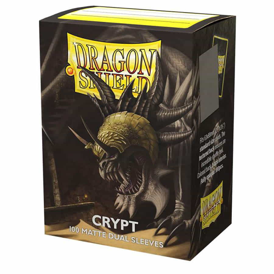 DRAGON SHIELD DUAL SLEEVES: MATTE CRYPT (BOX OF 100)