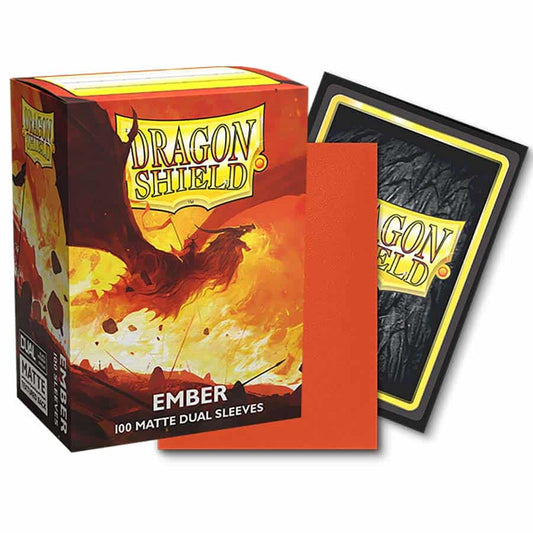 DRAGON SHIELD DUAL SLEEVES: MATTE EMBER (BOX OF 100)