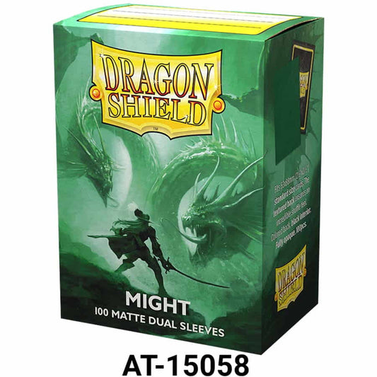 DRAGON SHIELD SLEEVES: DUAL MATTE: MIGHT (BOX OF 100)