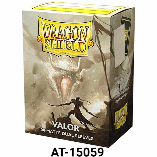 DRAGON SHIELD SLEEVES: DUAL MATTE: VALOR (BOX OF 100)