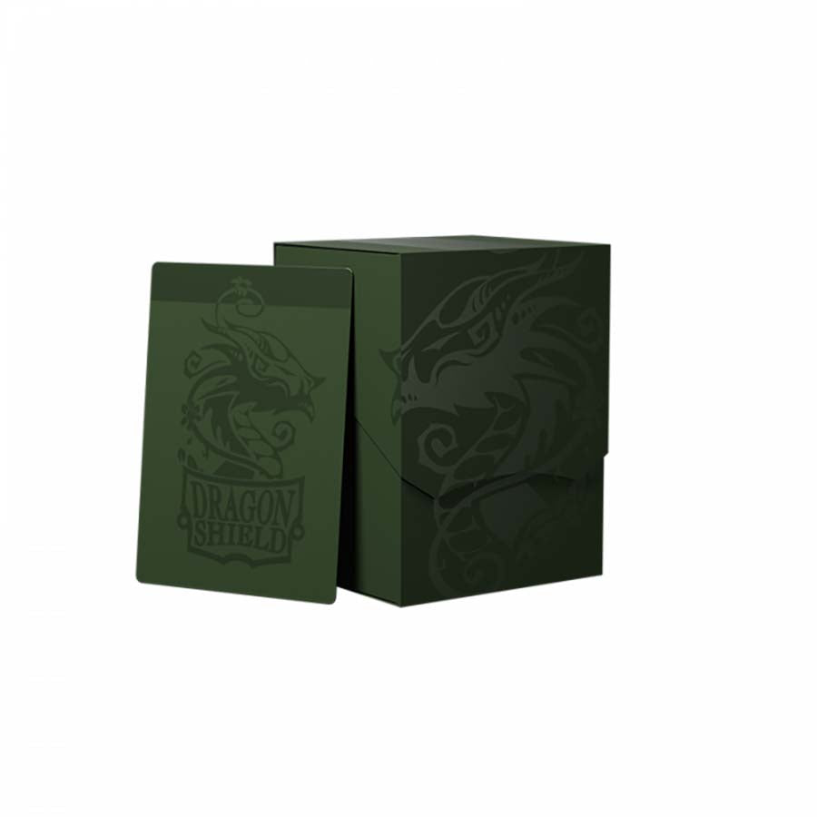 DRAGON SHIELD: DECK SHELL REVISED: FOREST GREEN-BLACK