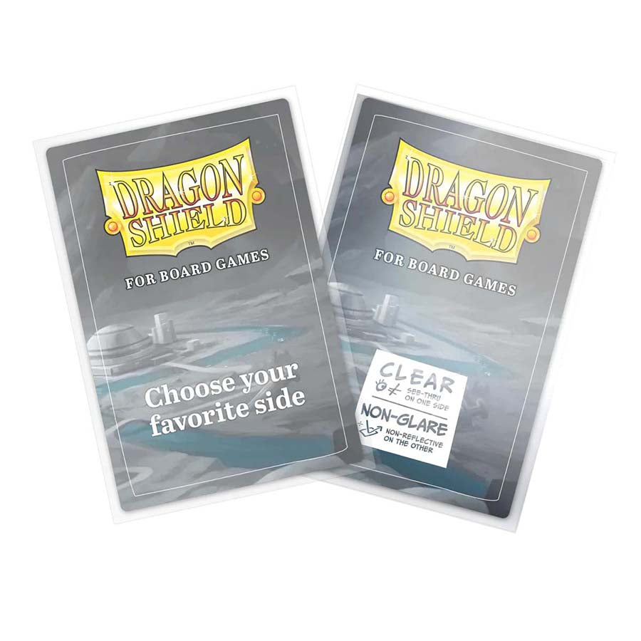DRAGON SHIELD: BOARD GAME SLEEVES: CLEAR NONGLARE: OVERSIZE