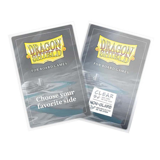 DRAGON SHIELD: BOARD GAME SLEEVES: CLEAR NONGLARE: OVERSIZE