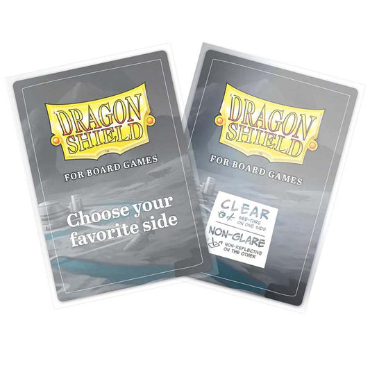 DRAGON SHIELD: BOARD GAME SLEEVES: CLEAR NONGLARE: GRAND STANDARD