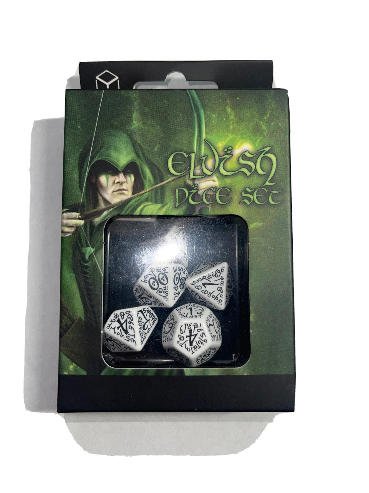ELVEN TRANSLUCENT BLACK DICE (Q WORKSHOP) *