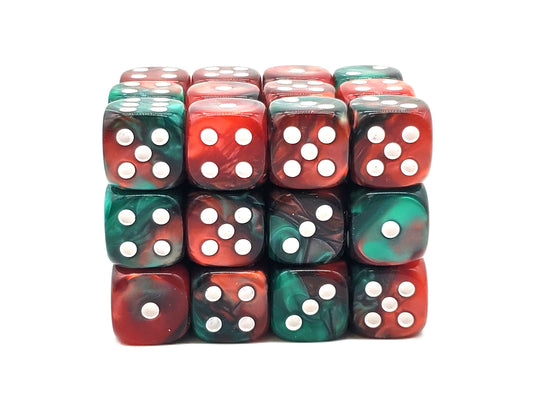 Old School 36ct 12mm D6 Dice Set: Vorpal - Red & Green