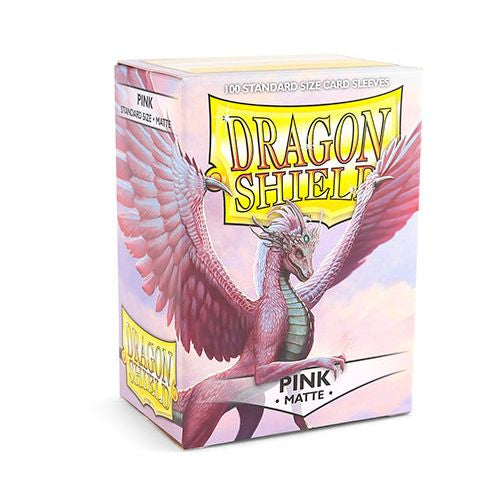 DRAGON SHIELD SLEEVES: MATTE PINK (BOX OF 100)