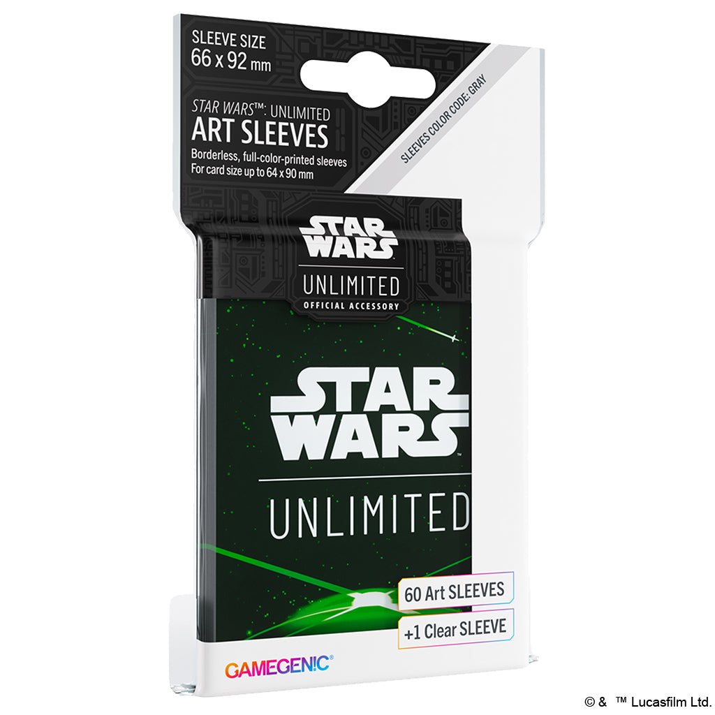 STAR WARS: UNLIMITED ART SLEEVE CARD BACK GREEN