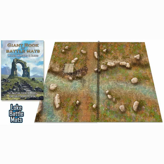 GIANT BOOK OF BATTLE MATS: WILDS WRECKS AND RUINS