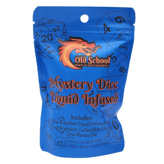 Mystery Dice - Liquid Infused: 7-Piece Liquid Infused Set & Collectible Pin w/ Bonus Premium Dice ****