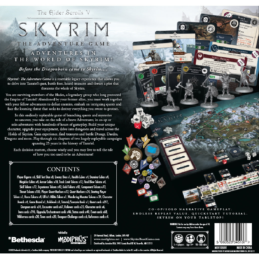 THE ELDER SCROLLS: SKYRIM - ADVENTURE BOARD GAME