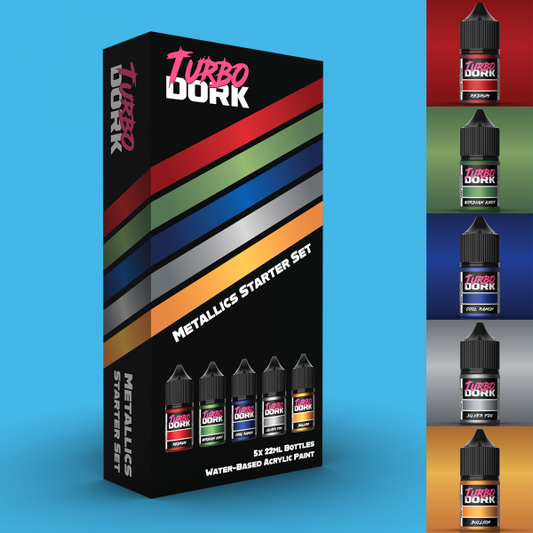 Turbo Dork Paints: Metallic Starter Box (5 Bottles of Paint) ****