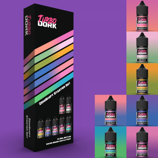 Turbo Dork Paints: ZeniShift Starter Box (7 Bottles of Paint) ****