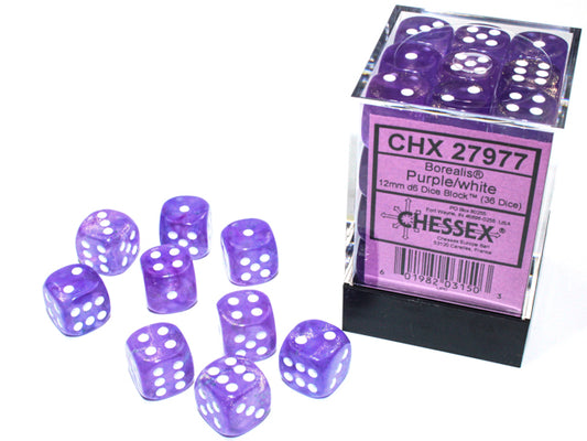 BOREALIS 36D6 PURPLE/WHITE 12MM LUMINARY