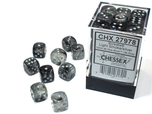 BOREALIS 36D6 LIGHT SMOKE/SILVER 12MM LUMINARY