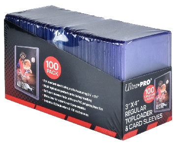 UP TOPLOADER 3X4 REGULAR + SLEEVES 100CT