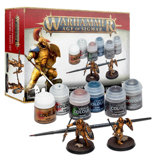 AGE OF SIGMAR: STORCAST ETERNALS VINDICTORS + PAINTS SET ****