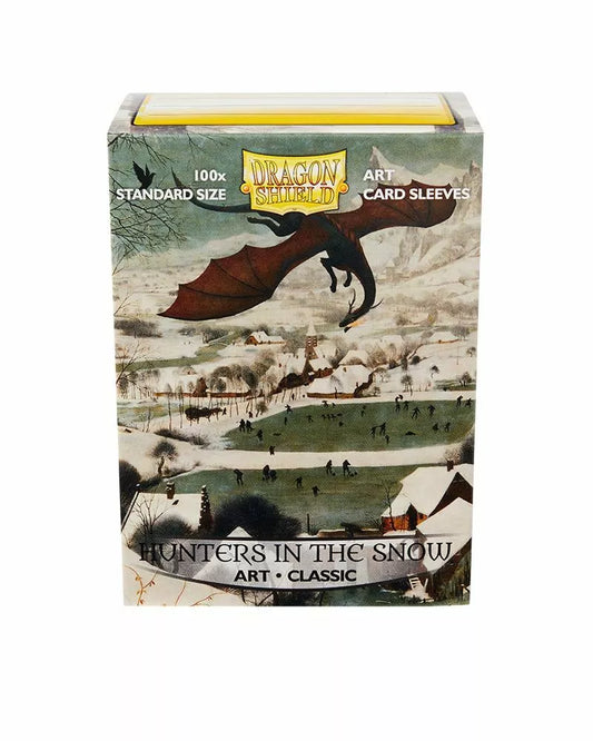 DRAGON SHIELDS: (100) ART SLEEVES CLASSIC HUNTERS IN THE SNOW