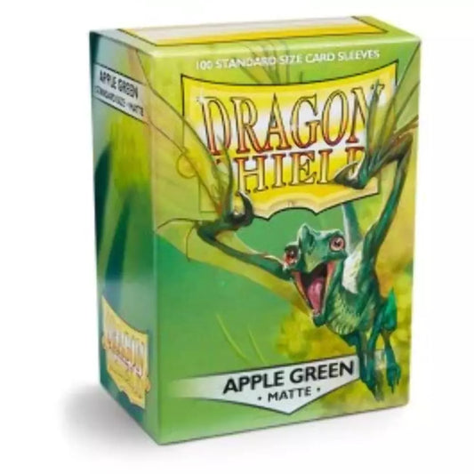 DRAGON SHIELD SLEEVES: MATTE APPLE GREEN (BOX OF 100)