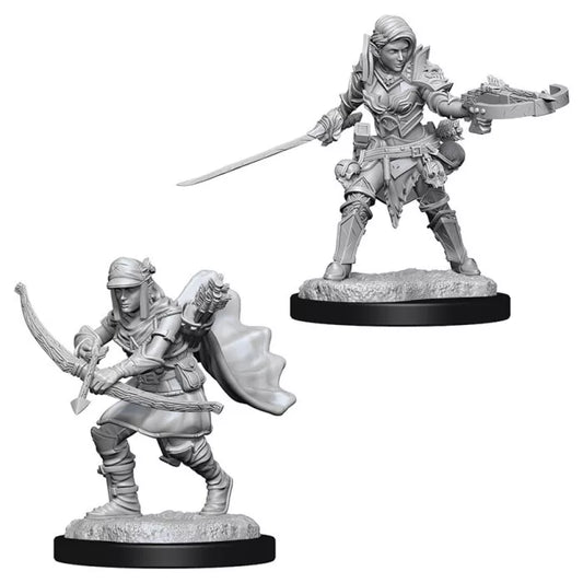 Pathfinder Deep Cuts Unpainted Miniatures: W07 Female Half-Elf Ranger