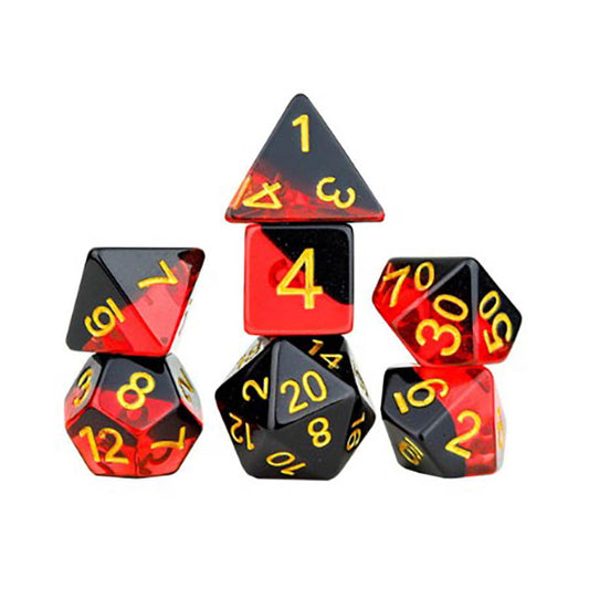 7CT POLY DICE SET: BRIMSTONE