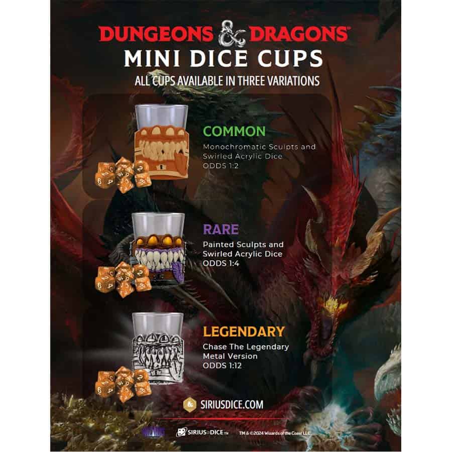 Dungeons & Dragons: Mini Dice Cups