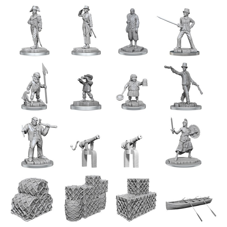 DUNGEONS AND DRAGONS NOLZUR'S MARVELOUS MINIATURES: W19 SHIP'S CREW BOXED SET