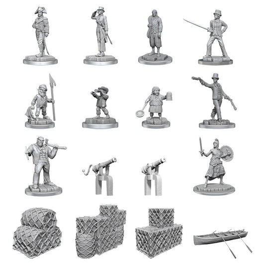 DUNGEONS AND DRAGONS NOLZUR'S MARVELOUS MINIATURES: W19 SHIP'S CREW BOXED SET