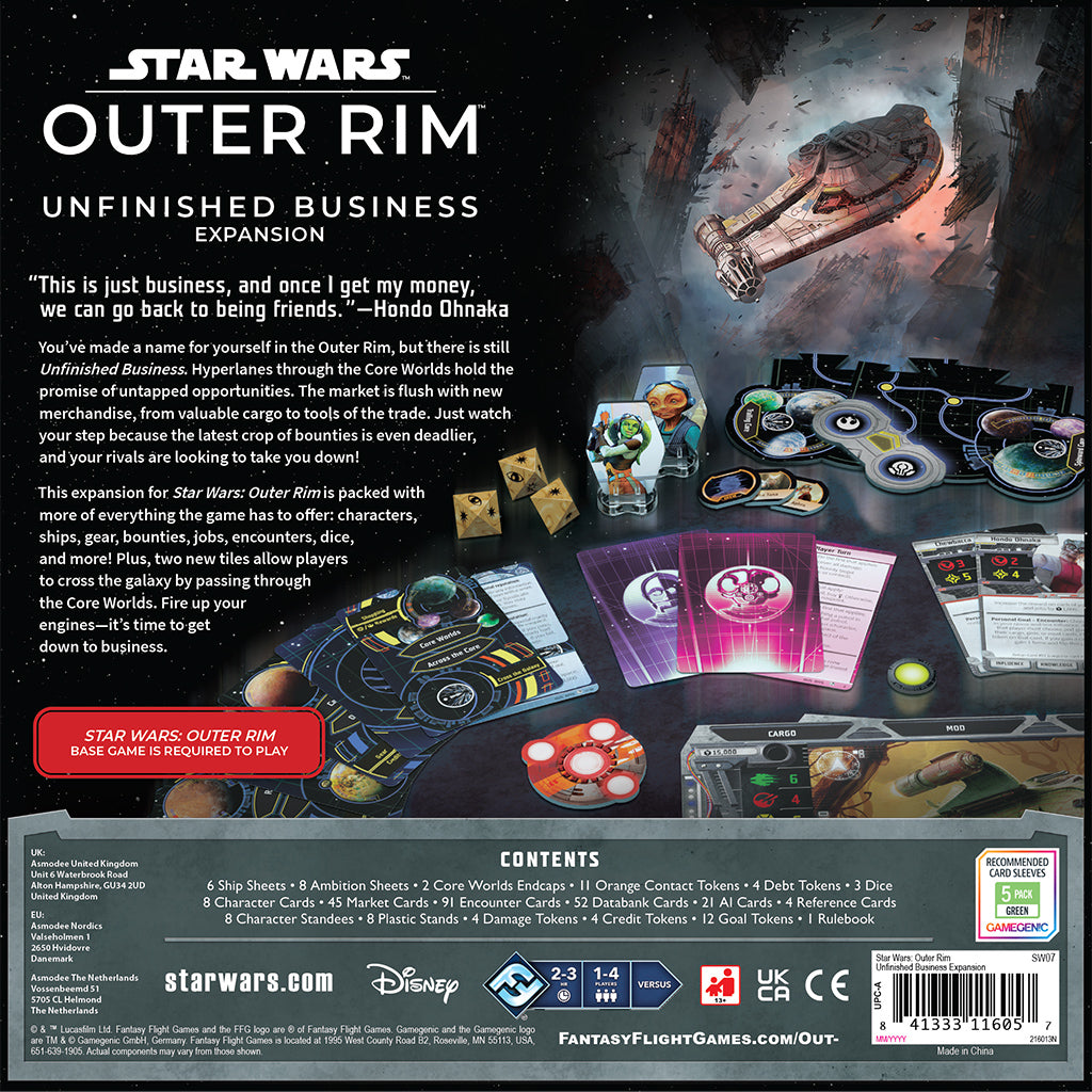 Star Wars Outer Rim: Unfinished Business Expansion *