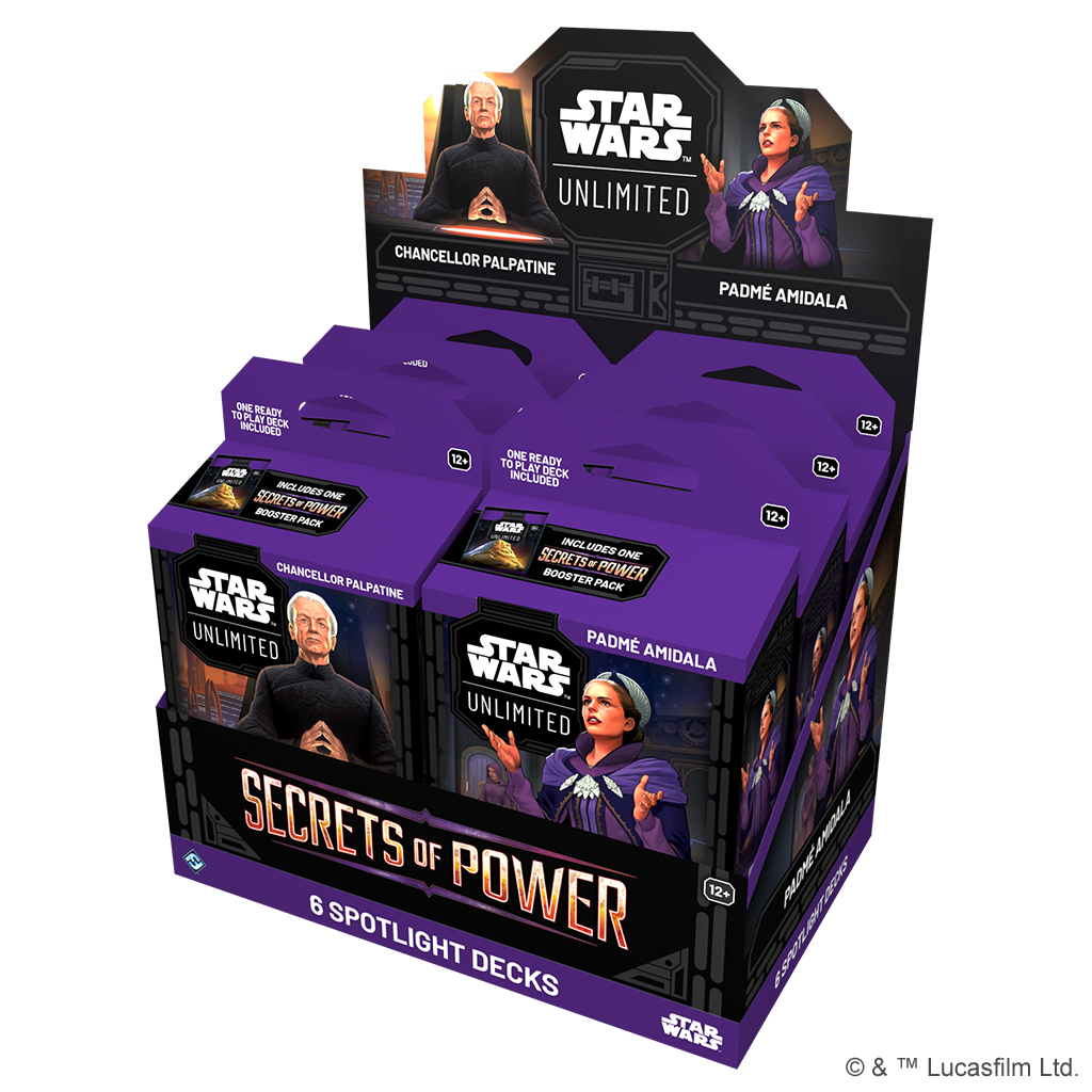 Star Wars: Unlimited - Secrets of Power: Spotlight Deck Display
