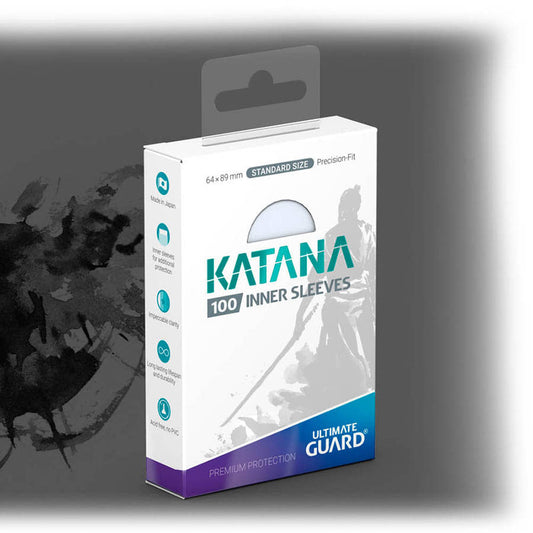 KATANA SLEEVES: TRANSPARENT INNER SLEEVES (100CT)
