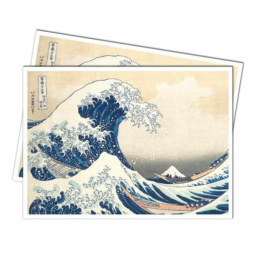 ULTRA PRO: FINE ART: THE GREAT WAVE OFF KANAGAWA: 105CT APEX DECK PROTECTOR SLEEVES