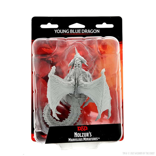 DUNGEONS AND DRAGONS NOLZUR'S MARVELOUS MINIATURES: W15 YOUNG BLUE DRAGON