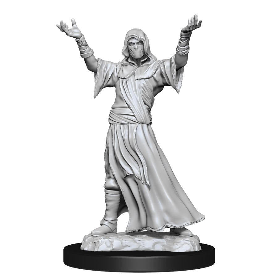 WIZKIDS DEEP CUTS UNPAINTED MINIATURES: W15 PLAGUE DOCTOR AND CULTIST