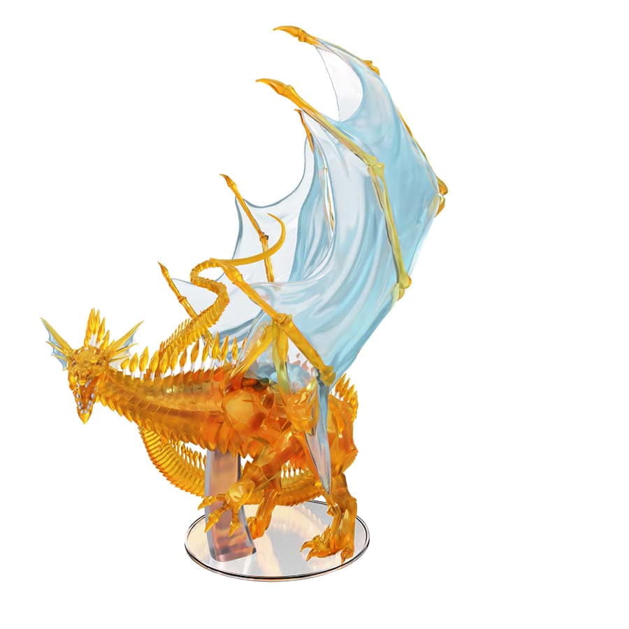 DUNGEONS AND DRAGONS MINIATURES: ICONS OF THE REALMS: ADULT TOPAZ DRAGON PREMIUM SET