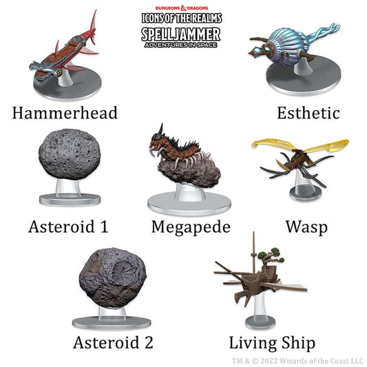 DUNGEONS AND DRAGONS: ICONS OF THE REALMS: SPELLJAMMER ADVENTURES IN SPACE: SHIP SCALE: ASTEROID ENCOUNTERS