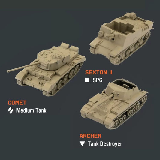 World of Tanks: Miniatures Game - British Tank Platoon 3