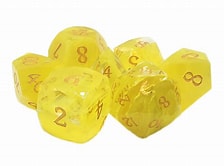 Old School Dice: Odyssey Yellow ****